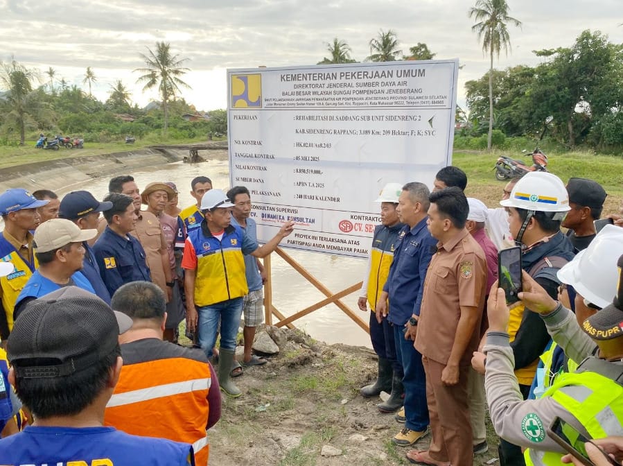 Sidrap Menuju Swasembada: Rehabilitasi Irigasi Saddang Dimulai