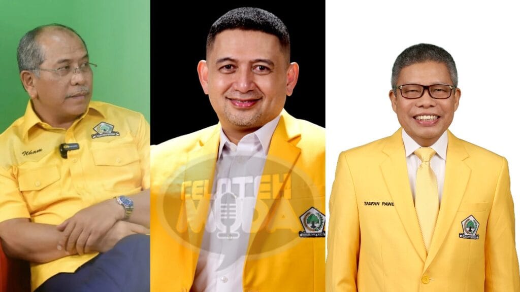 Munafri, Taufan, IAS Siap Berebut Kursi Ketua Golkar Sulsel 2025–2030
