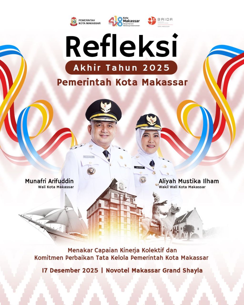 Pemkot Makassar Refleksi Kinerja 2025, Munafri Dorong Inovasi&nbsp;SKPD