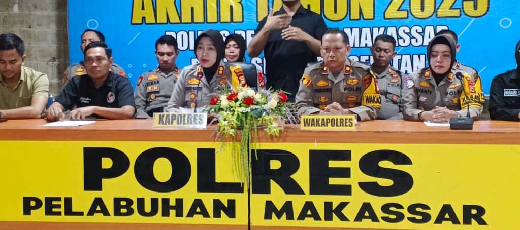 Angka Kejahatan Umum Menurun, Polres Pelabuhan Makassar Ungkap 235 Kasus&nbsp;Narkotika