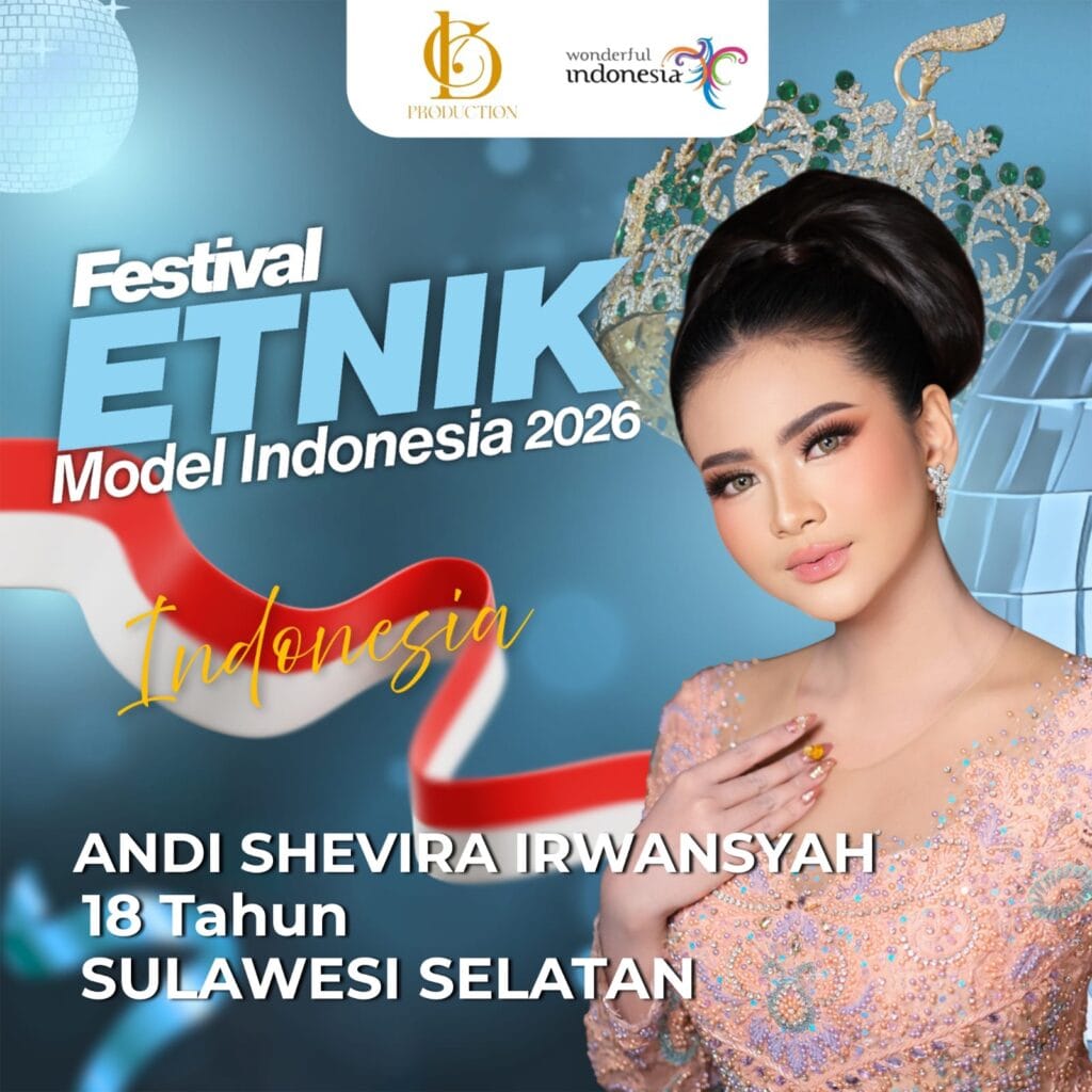 Andi Shevira Irwangsah Wakili Sulsel di Festival Model Etnik Indonesia 2026