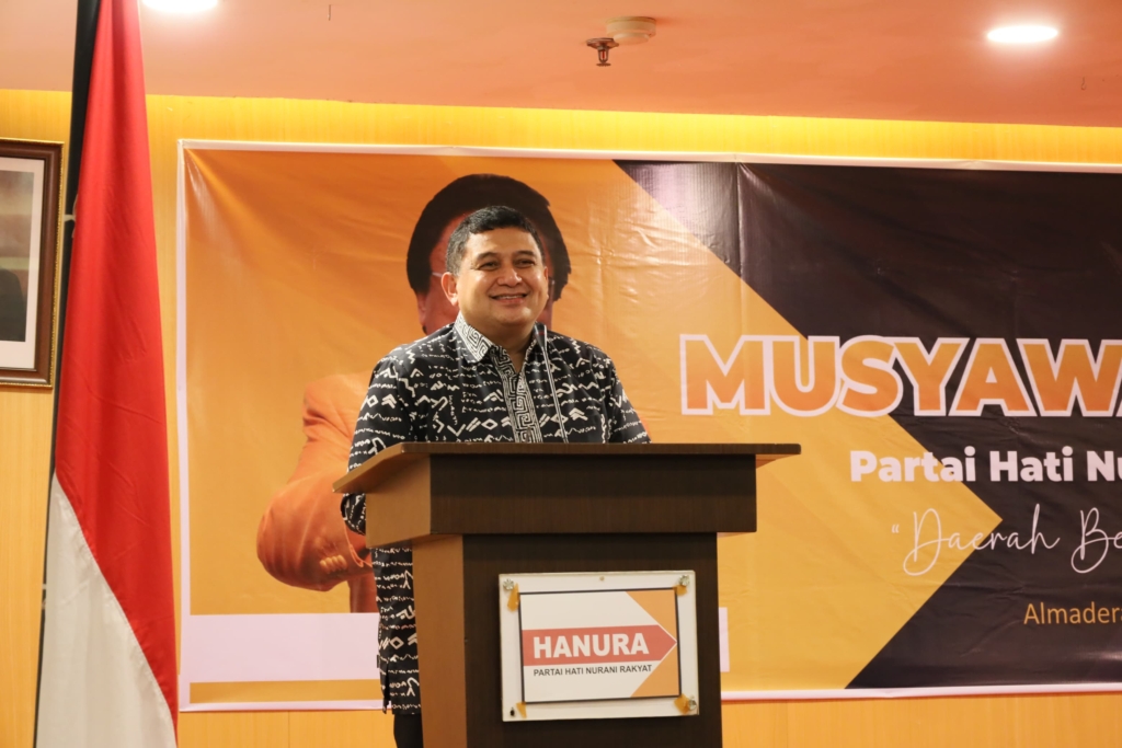 Hadiri Muscab Hanura Makassar, Munafri Tekankan Sinergi Bangun Kota