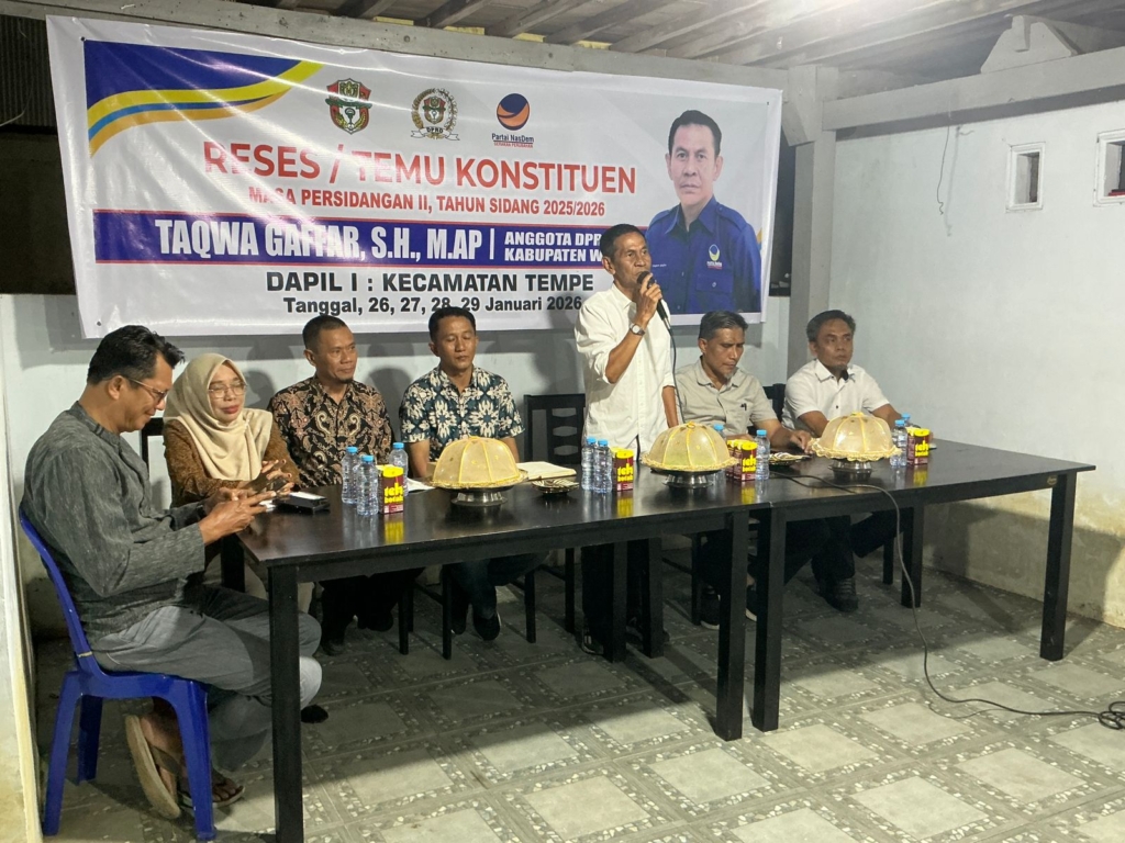 Reses di “Rumah Perjuangan”, Taqwa Gaffar Amankan Rp4 Miliar untuk Jalan Hotmix Kota Sengkang