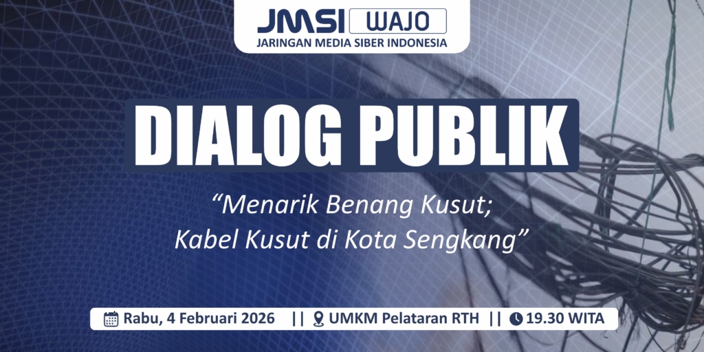 JMSI Wajo Gelar Dialog Publik Terkait Semrawut Kabel Udara di Kota Sengkang