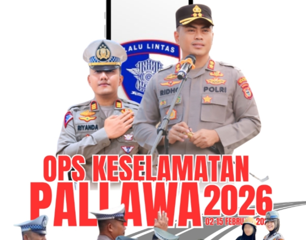 Operasi Keselamatan Pallawa 2026 Digelar, Polres Wajo Tegaskan Penindakan Pelanggaran Berisiko Tinggi