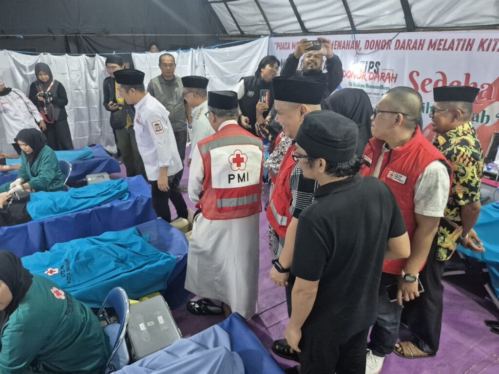 PMI Makassar Akhiri Gerai Ramadan di Almarkas,  Donasi Darah Tembus 2.106 Kantong