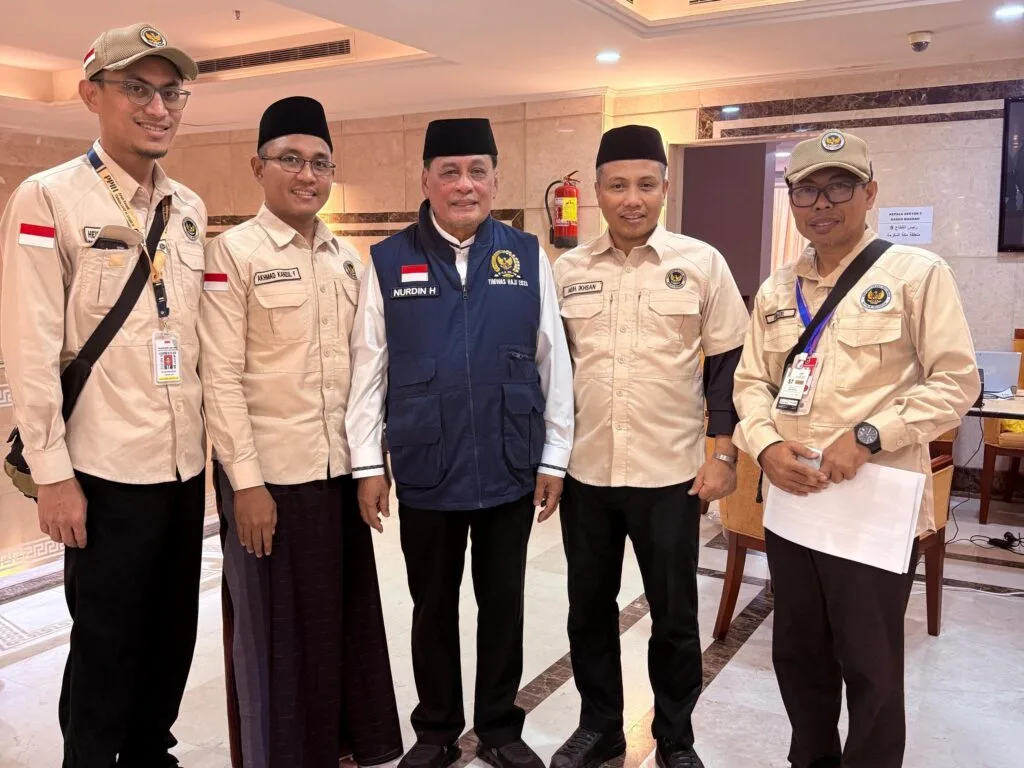 Mengunjungi jemaah di Mekkah, timwas Haji Nurdin Halid memuji kementrian Haji dan Umroh