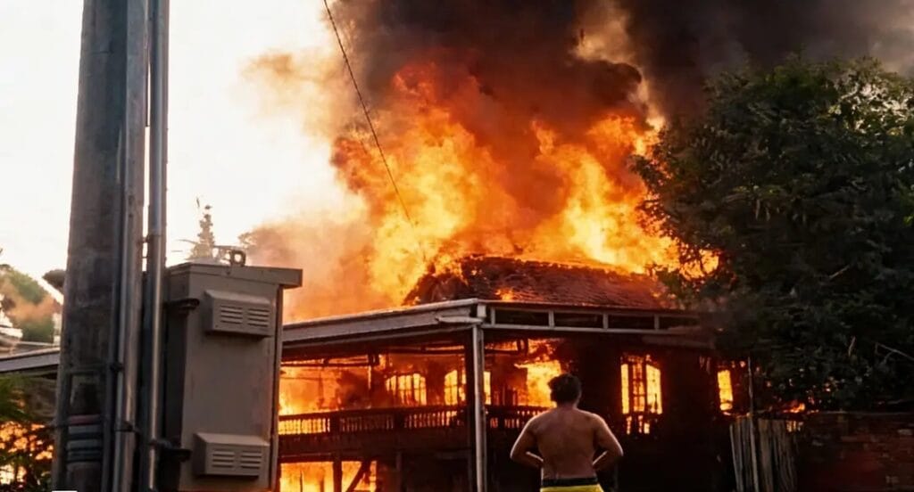 Dua Rumah di Sabbangparu Wajo Ludes Terbakar, Kerugian Ditaksir Ratusan Juta Rupiah