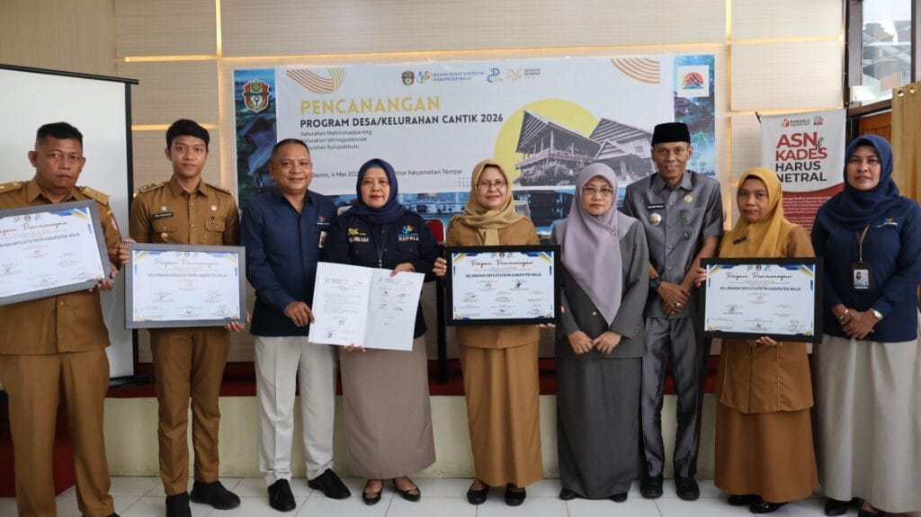 Pemkab dan BPS Wajo Canangkan Program Desa Cantik 2026, Tekankan Peningkatan Literasi Statistik Masyarakat