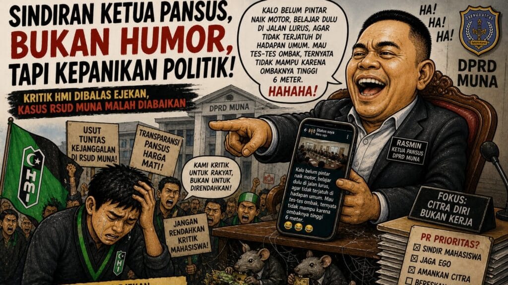 Sindiran Ketua Pansus DPRD Muna ke HMI Dinilai Bentuk Kepanikan Politik