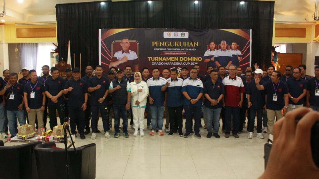 Pengurus ORADO Wajo Resmi Dikukuhkan, Bupati Buka Turnamen ORADO Maradeka Cup 2026